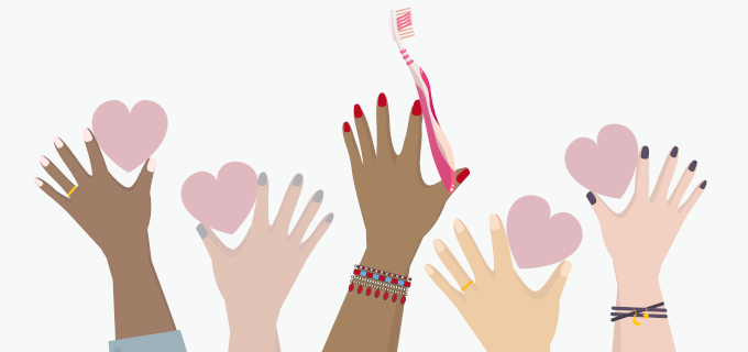 A CHARITABLE GESTURE BY COSMOPROF AND RE-USE WITH LOVE FEATURING PONZINI'S SENSITIVE TOOTHBRUSHES